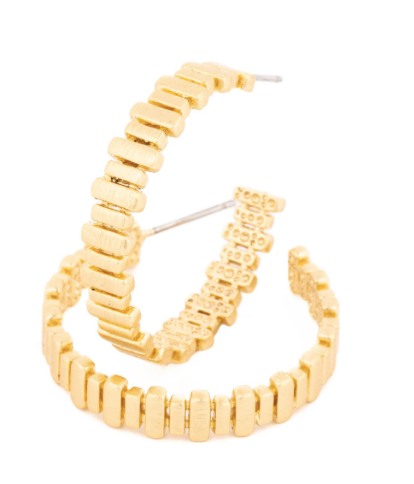 Aubrey Gold Medium Hoops