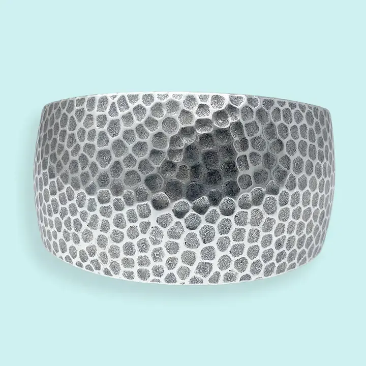 Silver Hammered Cuff Bracelet