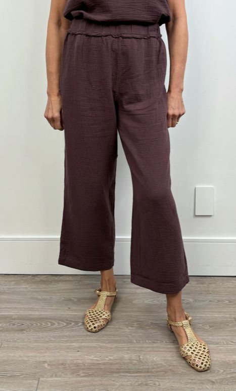 Cropped Wide Leg Pant