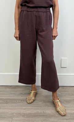 Cropped Wide Leg Pant