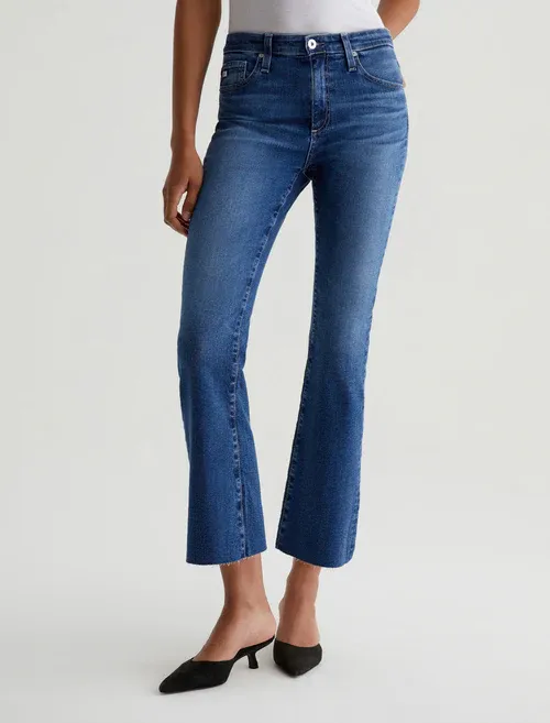 Farrah Crop Boot Leg Jean - Lucerne Wash