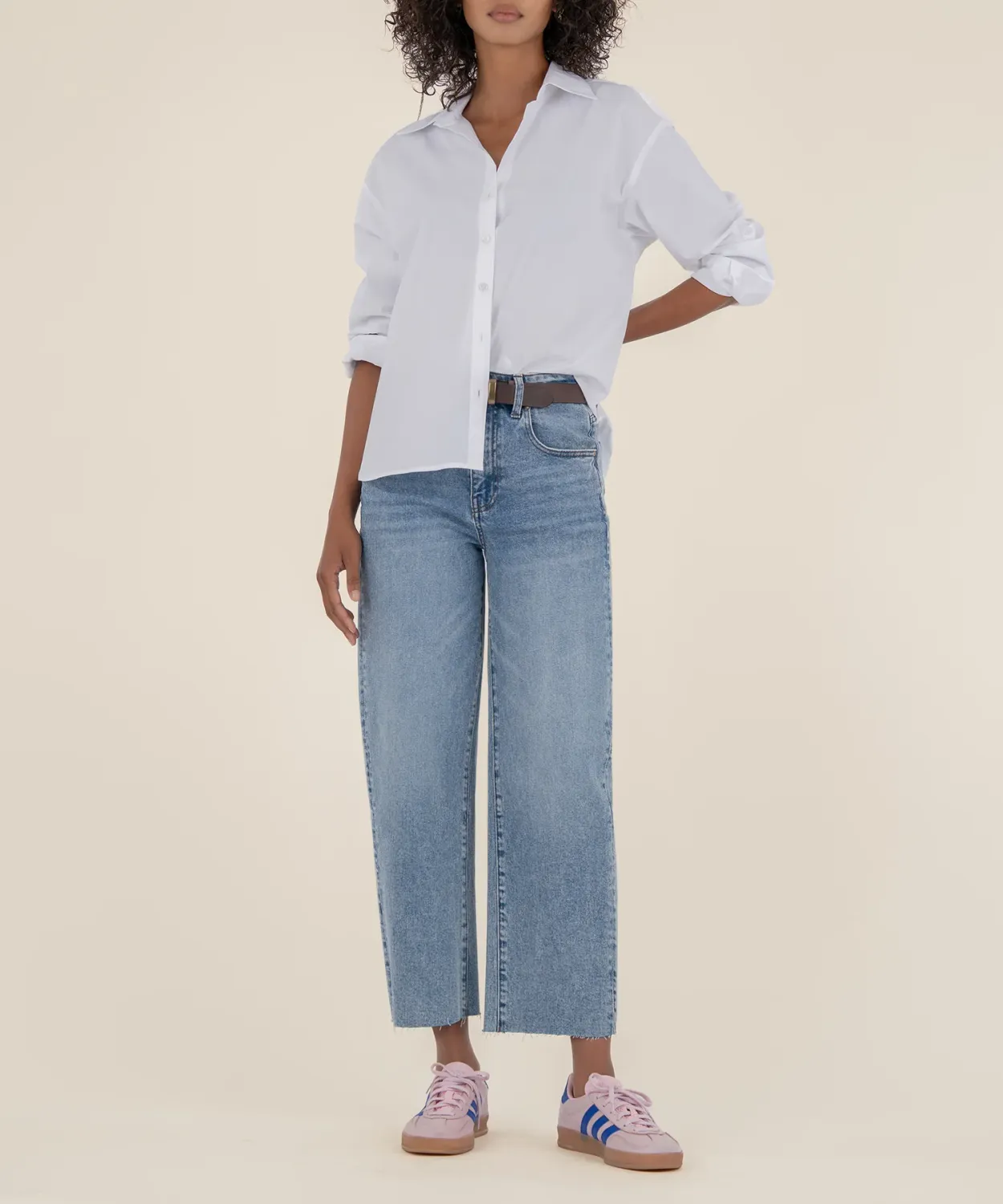 Gwen Wide Leg Jean - Acute Wash