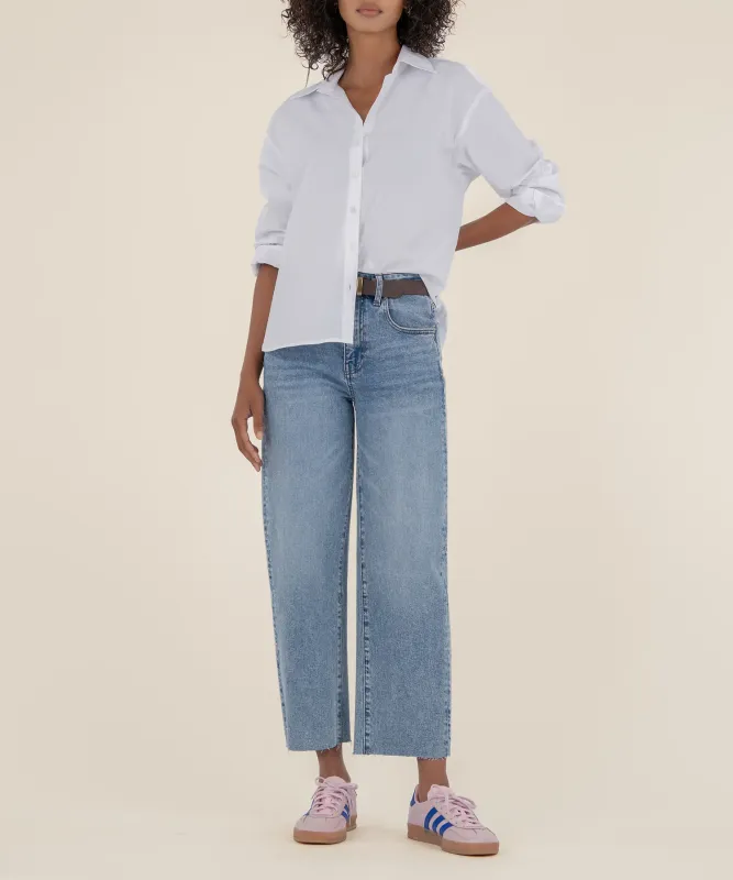 Gwen Wide Leg Jean - Acute Wash