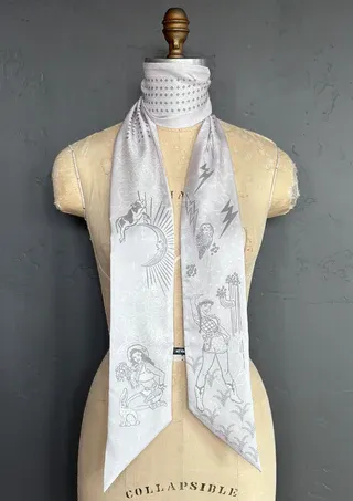 Cactus Rose Silky Scarf