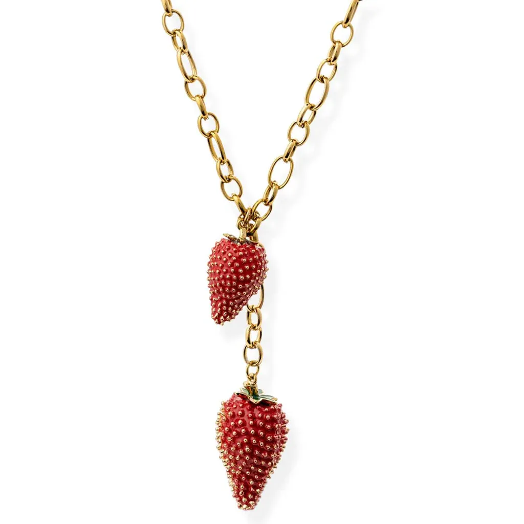Strawberry Fields Lariat Necklace