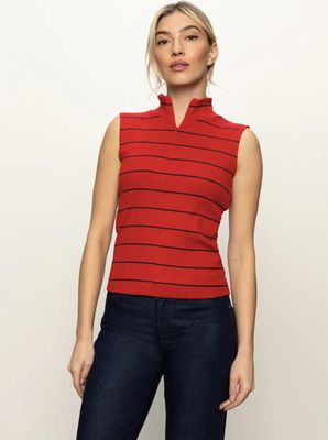 Sleeveless Zip Mock