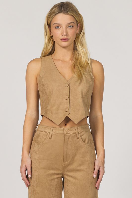 Drea Suede Vest