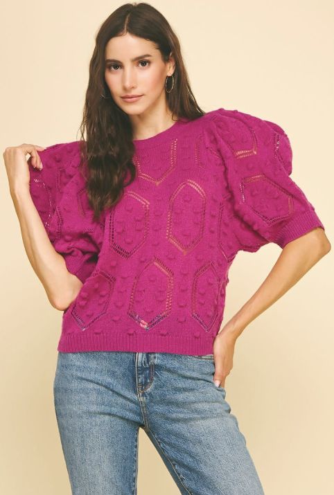 Puffed Sleeve Sweater