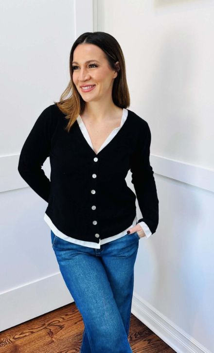 Button Down Combo Top