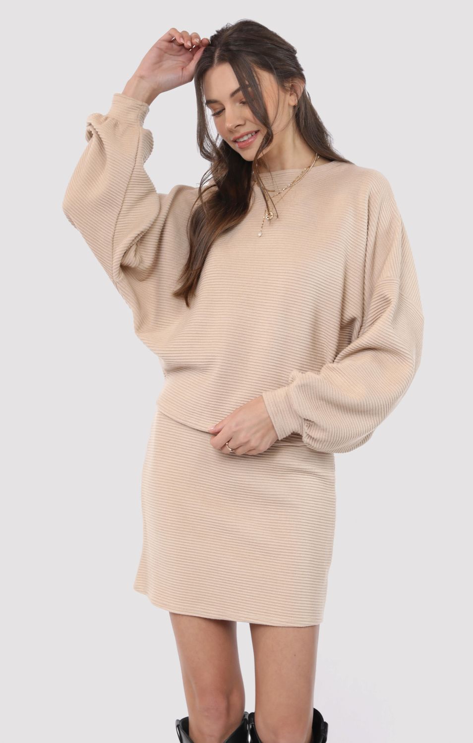 MAX AH3212 On A Stroll Dolman Sleeve Top