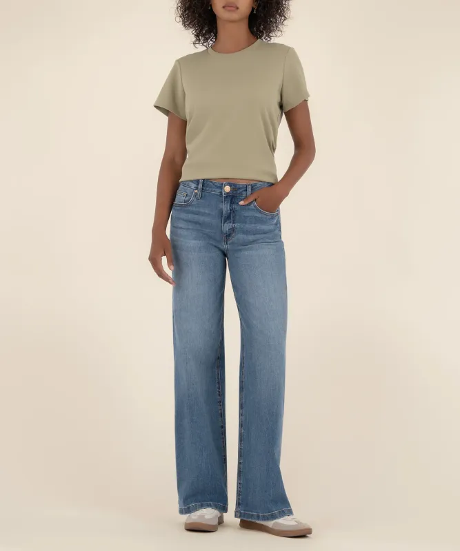 Jean Wide Leg Jean - Ablaze Wash