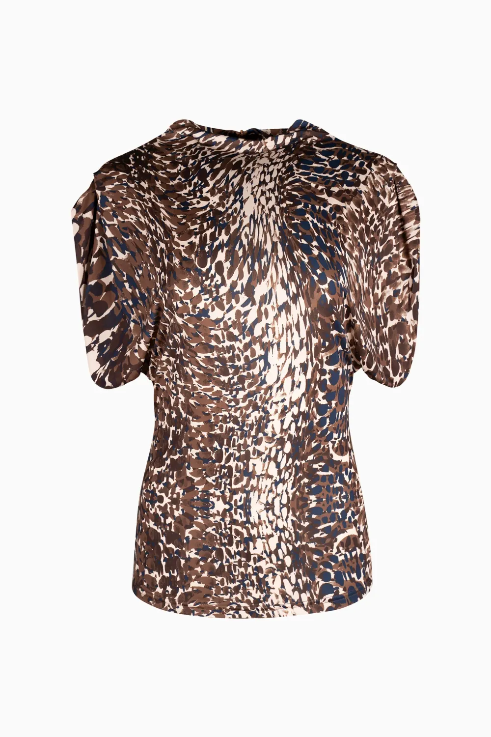 Short Sleeve High Neck Top