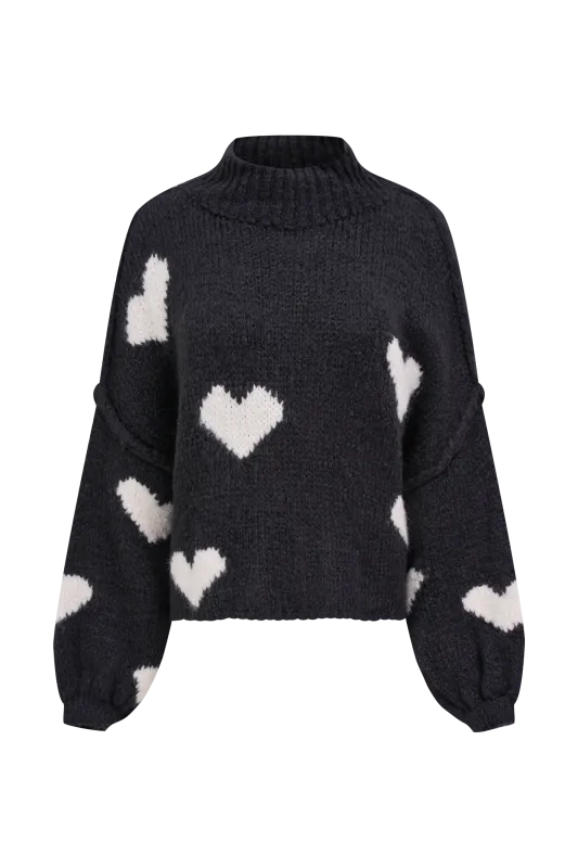 Bubble Sleeve Crop Sweater