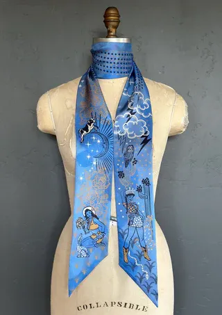 Cactus Rose Silky Scarf 