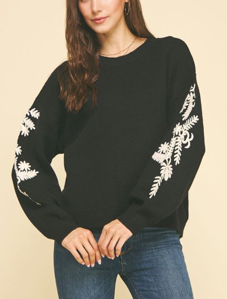 Embroidered Detail Sweater