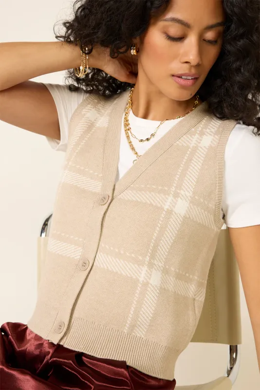 Oliver Plaid Sweater Vest