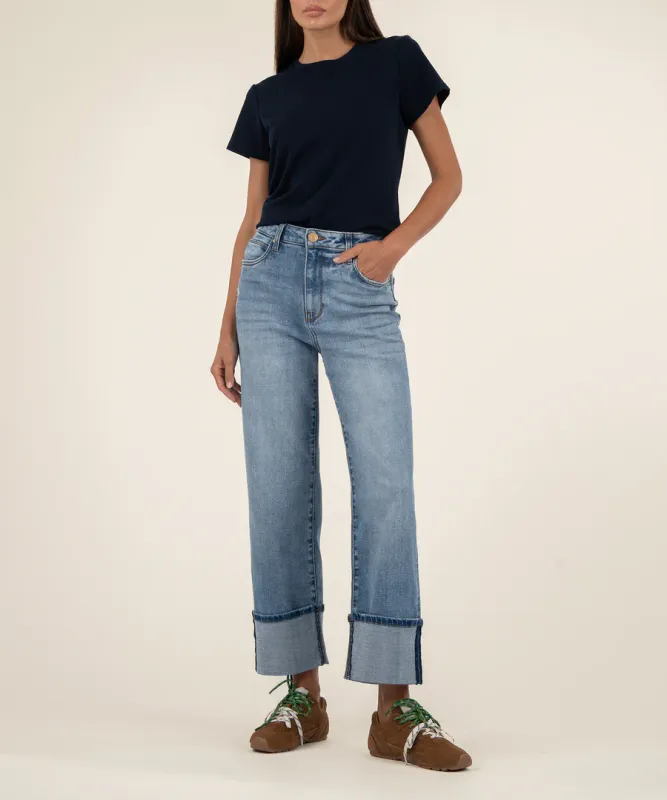 Sienna HR Straight Leg Jean - Love Wash
