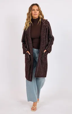Marceau Houndstooth Coat