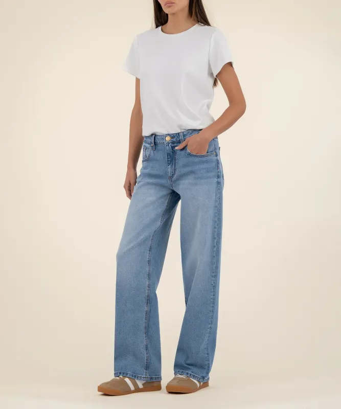 Selena Low Rise Baggy Jean - Bravery Wash