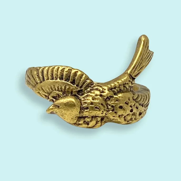 Gold Sparrow Bird Ring