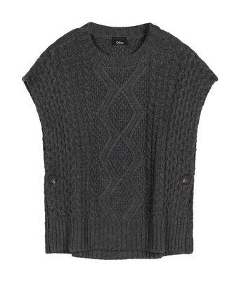 Mixed Cable Open Side Poncho