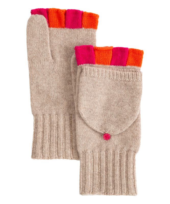 Colorblock Pop-Top Mitten