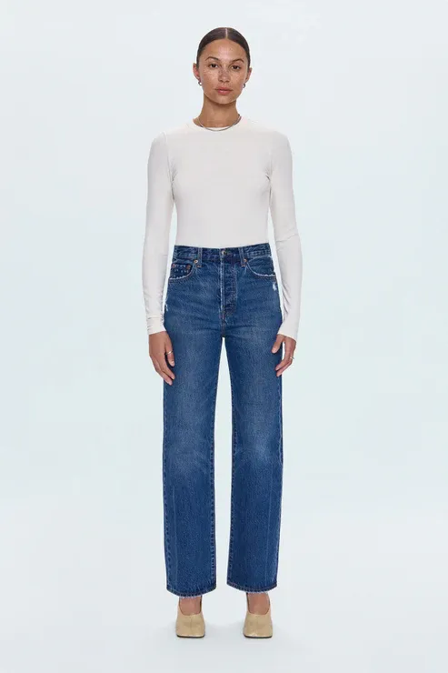 Cassie Super HR Straight Leg Jean - Cameo Vintage Wash