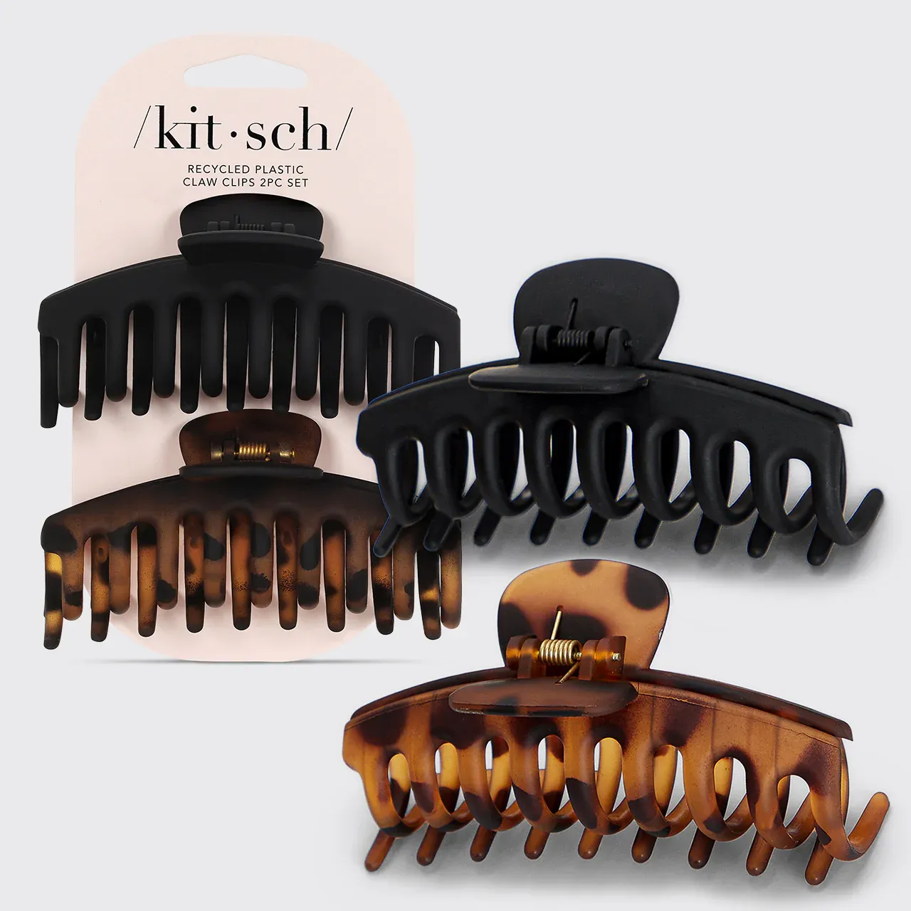 Oversized Matte Claw Clip 2pc Set