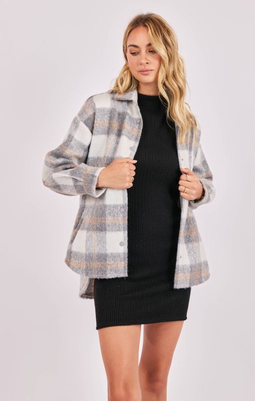 Roslyn Plaid Oversized Shacket