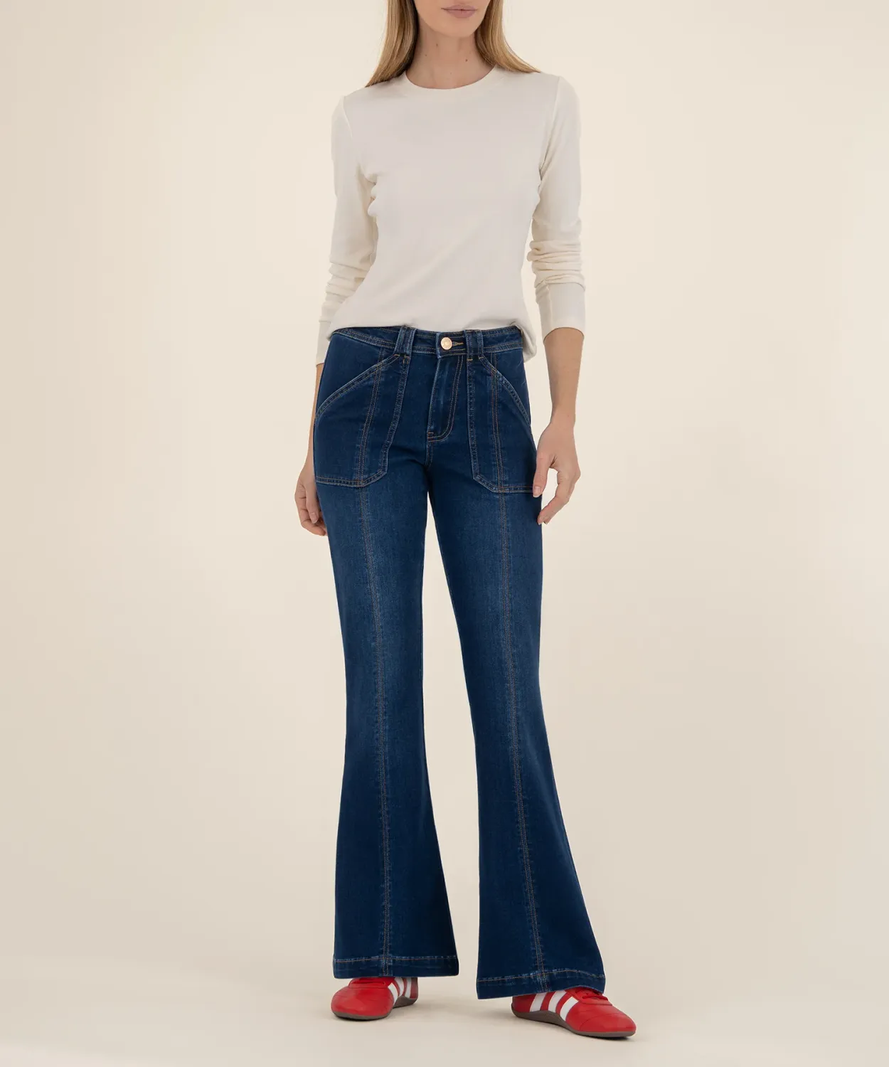 Ana HR Flare Jean - Highlands Wash