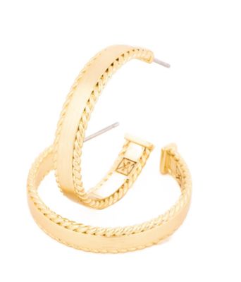 Skylar Gold Medium Hoops
