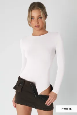 High Neck Long Sleeve Bodysuit