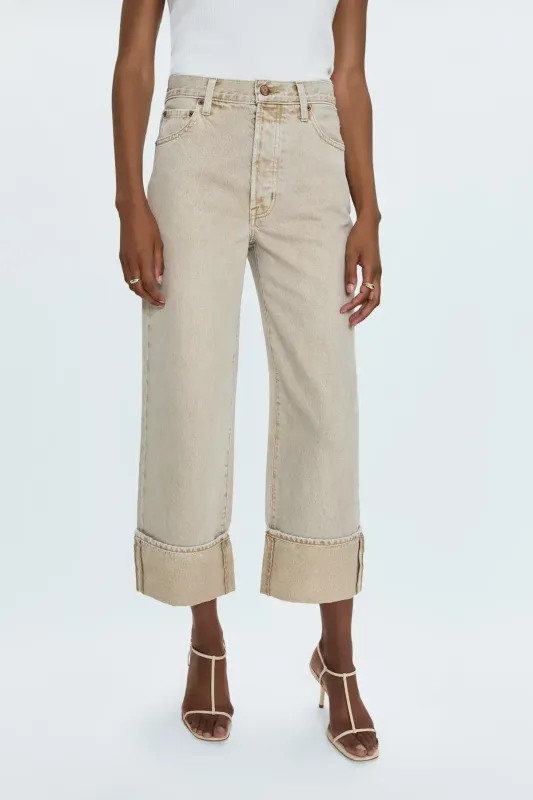 Ryder HR Cuff Straight Leg Jean - Oat