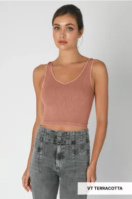 Vintage Reversible Crop Top