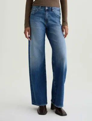 Adria Wide Leg Jean - Headline Wash