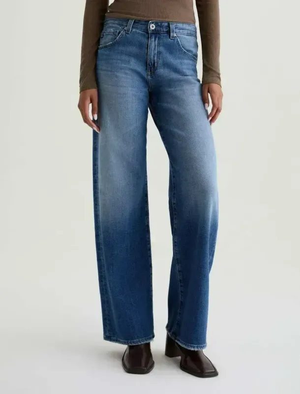 Adria Wide Leg Jean - Headline Wash