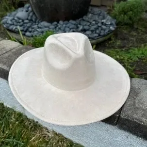 Classic Wide Brim Suede Hat