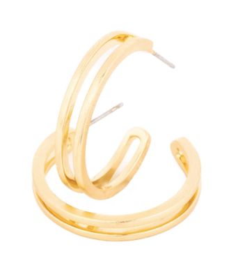 Raelynn Gold Medium Hoops