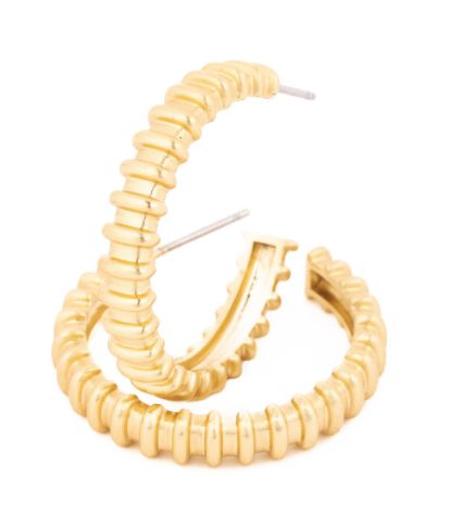Adeline Gold Medium Hoops