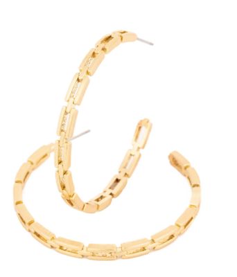 Layla Large Gold Hoops