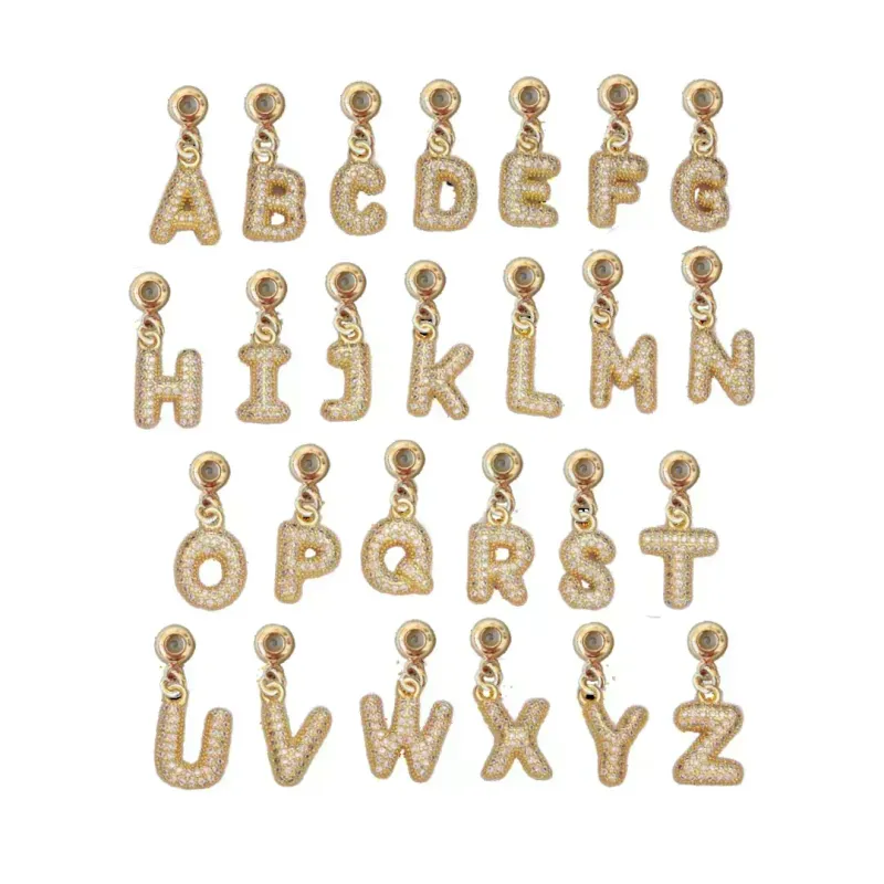Charm Bar Bubble Letter Grip Charm
