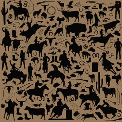 Cowboy Silhouette Silk Scarf