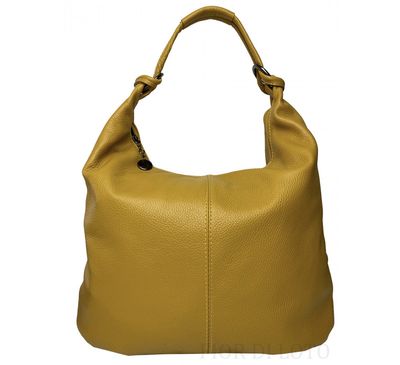 Verona Leather Shoulder Bag with Outside Zipper