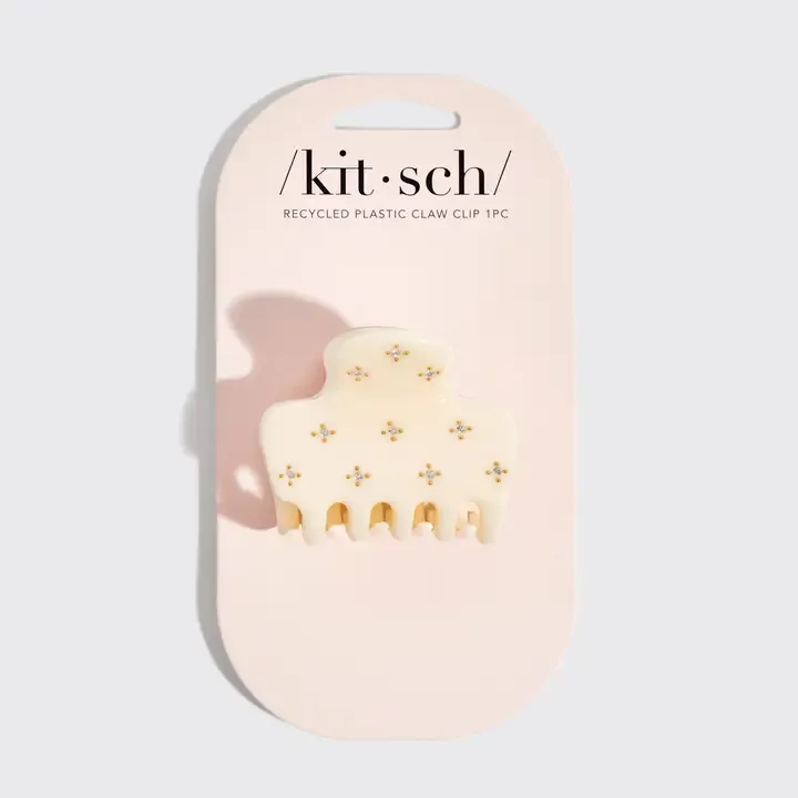 Rhinestone Medium Puffy Claw Clip