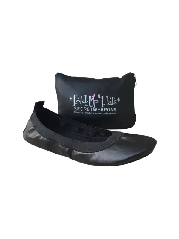 Foldable Ballet Flat w/ Purse &amp; Carry Bag