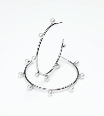 Juniper Large Silver Earrings