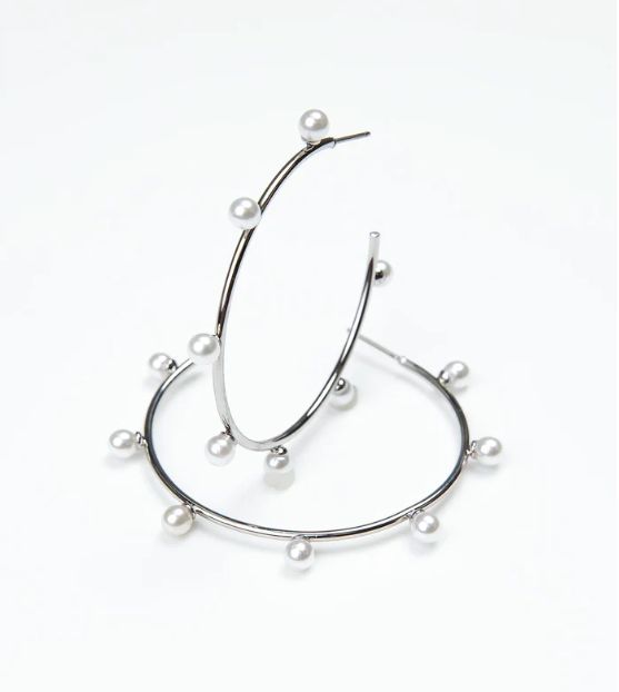 Juniper Large Silver Earrings