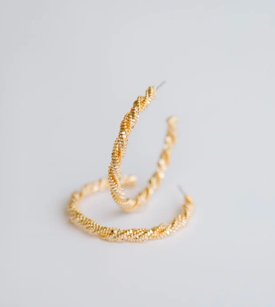 Nadine Large Gold Earrings