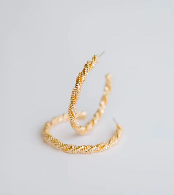 Nadine Large Gold Earrings