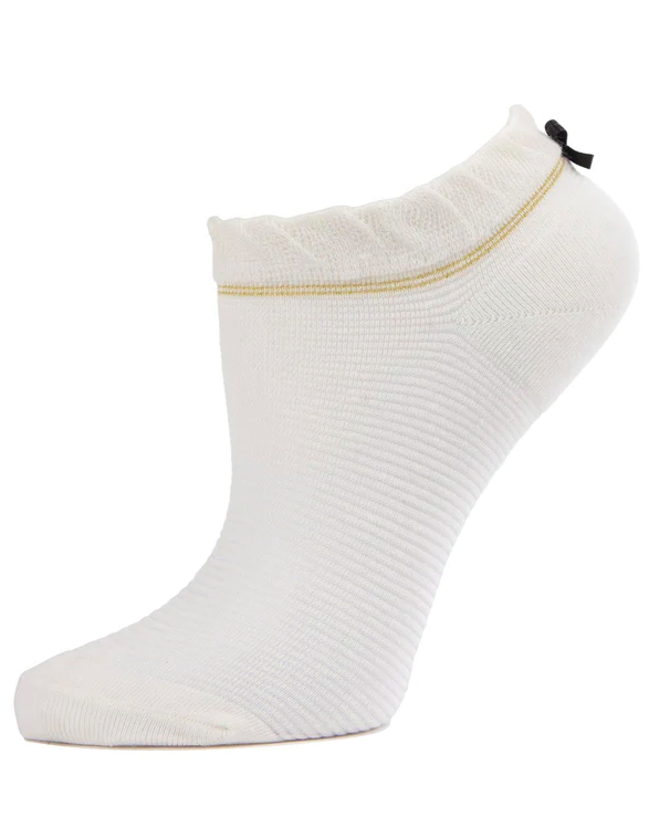Striped Semi-Sheer Low Cut Sock